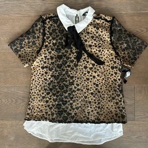 NWT Sister Jane double layer blouse